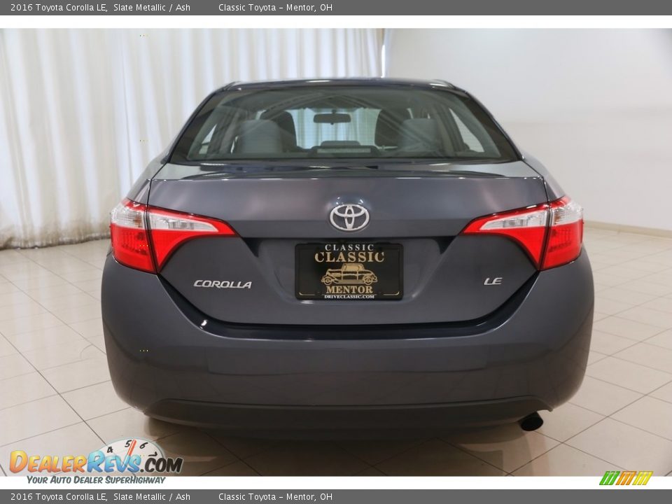 2016 Toyota Corolla LE Slate Metallic / Ash Photo #16