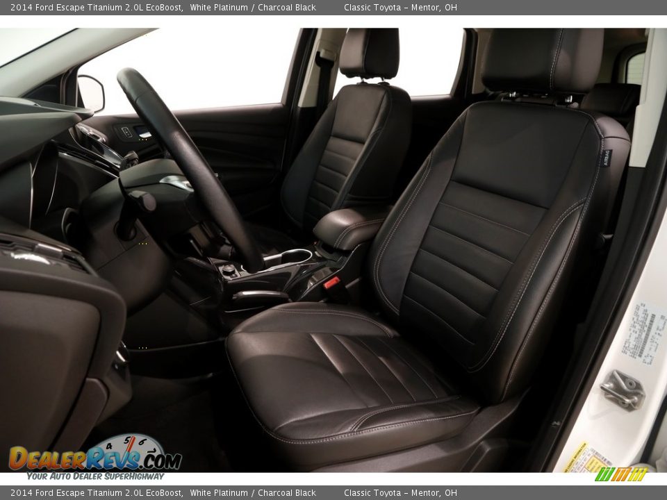 2014 Ford Escape Titanium 2.0L EcoBoost White Platinum / Charcoal Black Photo #6
