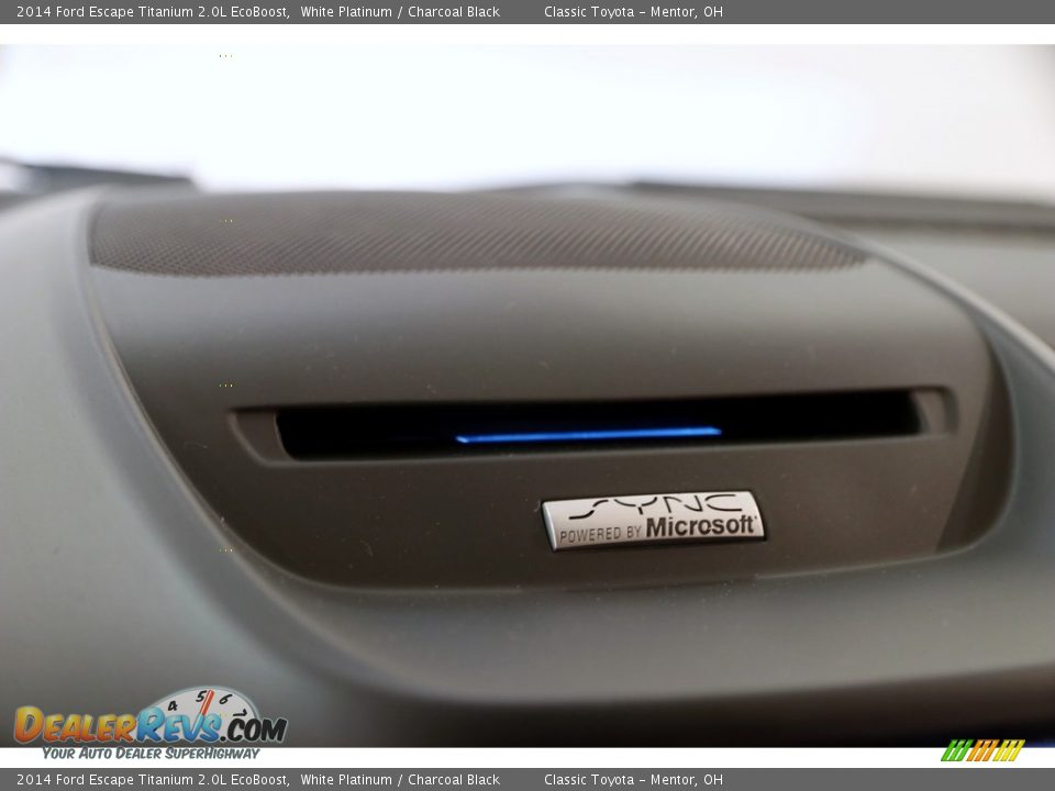 2014 Ford Escape Titanium 2.0L EcoBoost White Platinum / Charcoal Black Photo #10