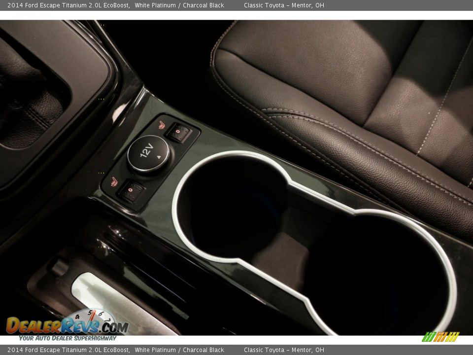 2014 Ford Escape Titanium 2.0L EcoBoost White Platinum / Charcoal Black Photo #16