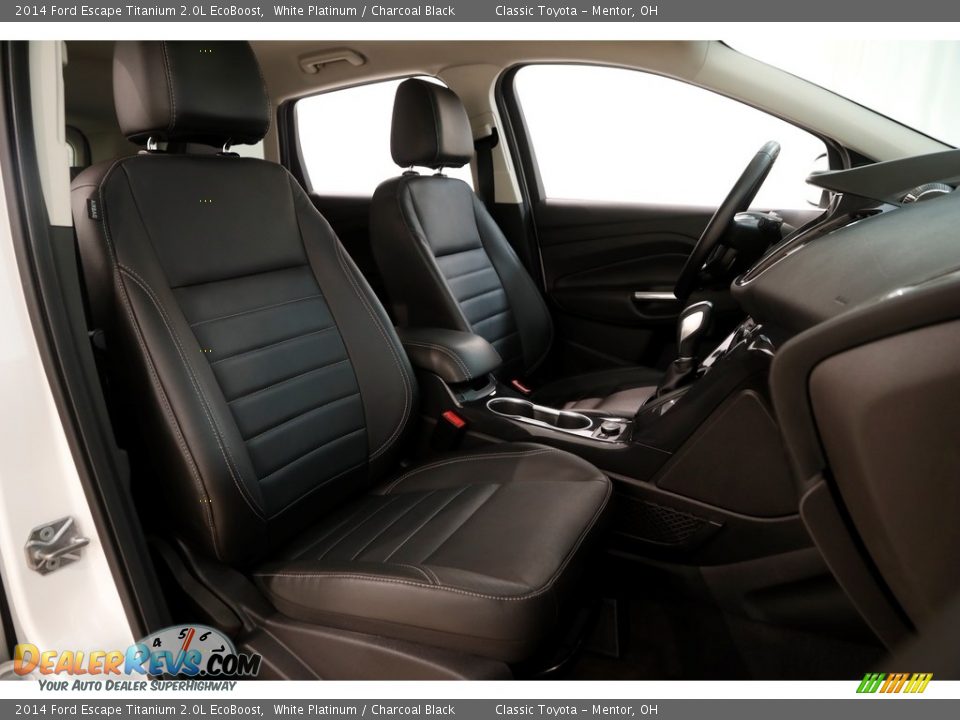 2014 Ford Escape Titanium 2.0L EcoBoost White Platinum / Charcoal Black Photo #17