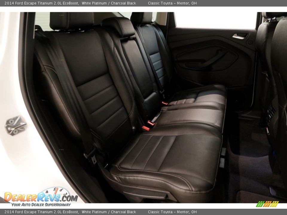 2014 Ford Escape Titanium 2.0L EcoBoost White Platinum / Charcoal Black Photo #18
