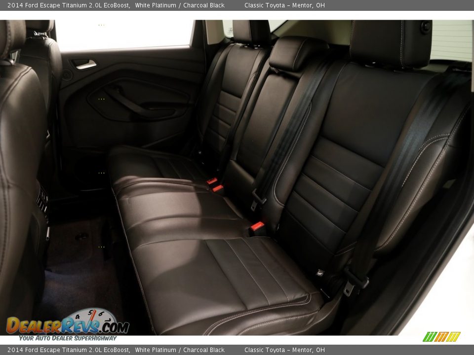2014 Ford Escape Titanium 2.0L EcoBoost White Platinum / Charcoal Black Photo #19