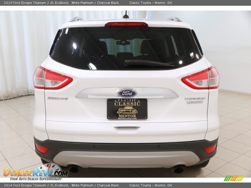 2014 Ford Escape Titanium 2.0L EcoBoost White Platinum / Charcoal Black Photo #20
