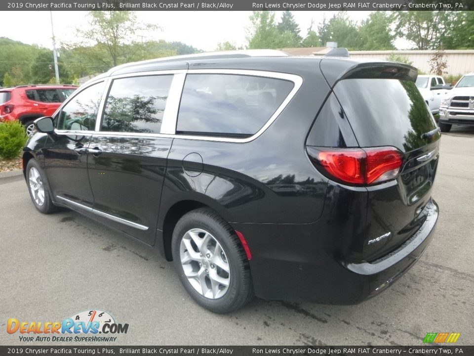 2019 Chrysler Pacifica Touring L Plus Brilliant Black Crystal Pearl / Black/Alloy Photo #3
