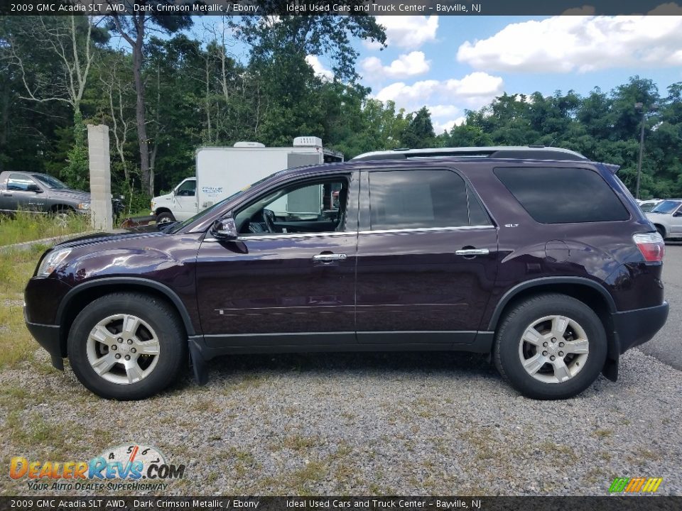 2009 GMC Acadia SLT AWD Dark Crimson Metallic / Ebony Photo #2