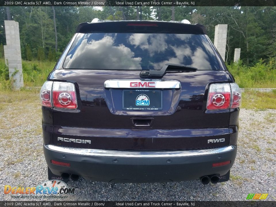 2009 GMC Acadia SLT AWD Dark Crimson Metallic / Ebony Photo #4