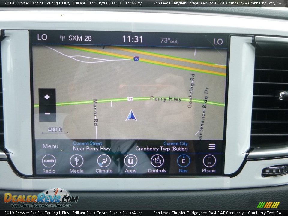 Navigation of 2019 Chrysler Pacifica Touring L Plus Photo #19