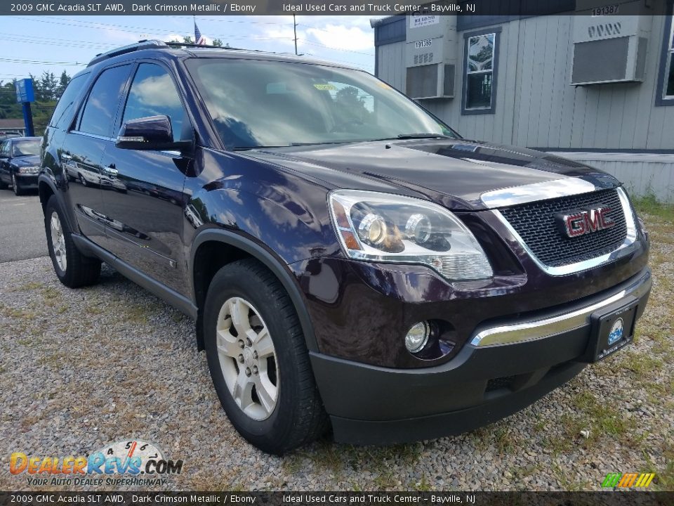 2009 GMC Acadia SLT AWD Dark Crimson Metallic / Ebony Photo #7