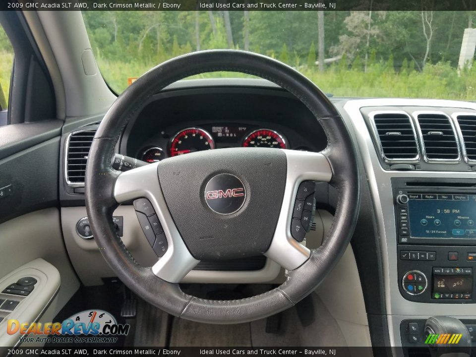 2009 GMC Acadia SLT AWD Dark Crimson Metallic / Ebony Photo #22