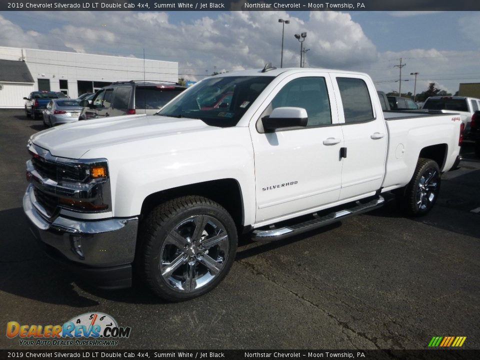 2019 Chevrolet Silverado LD LT Double Cab 4x4 Summit White / Jet Black Photo #1