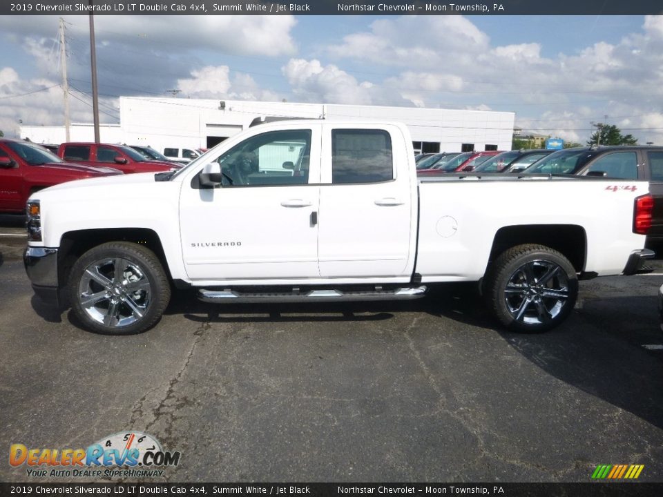 2019 Chevrolet Silverado LD LT Double Cab 4x4 Summit White / Jet Black Photo #2