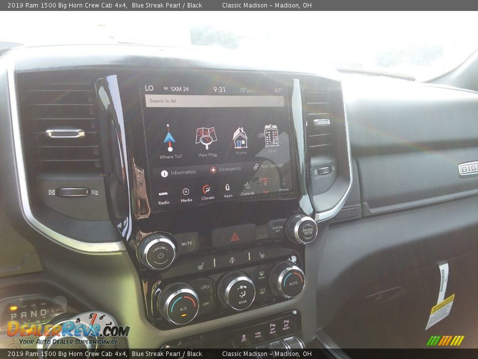 2019 Ram 1500 Big Horn Crew Cab 4x4 Blue Streak Pearl / Black Photo #11