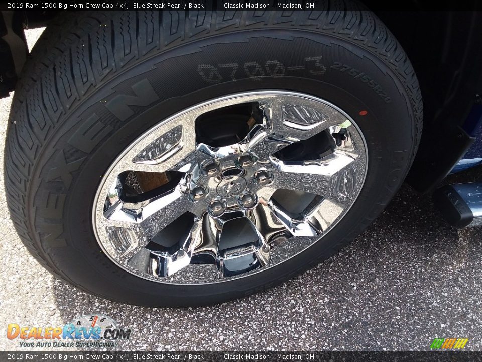 2019 Ram 1500 Big Horn Crew Cab 4x4 Blue Streak Pearl / Black Photo #12