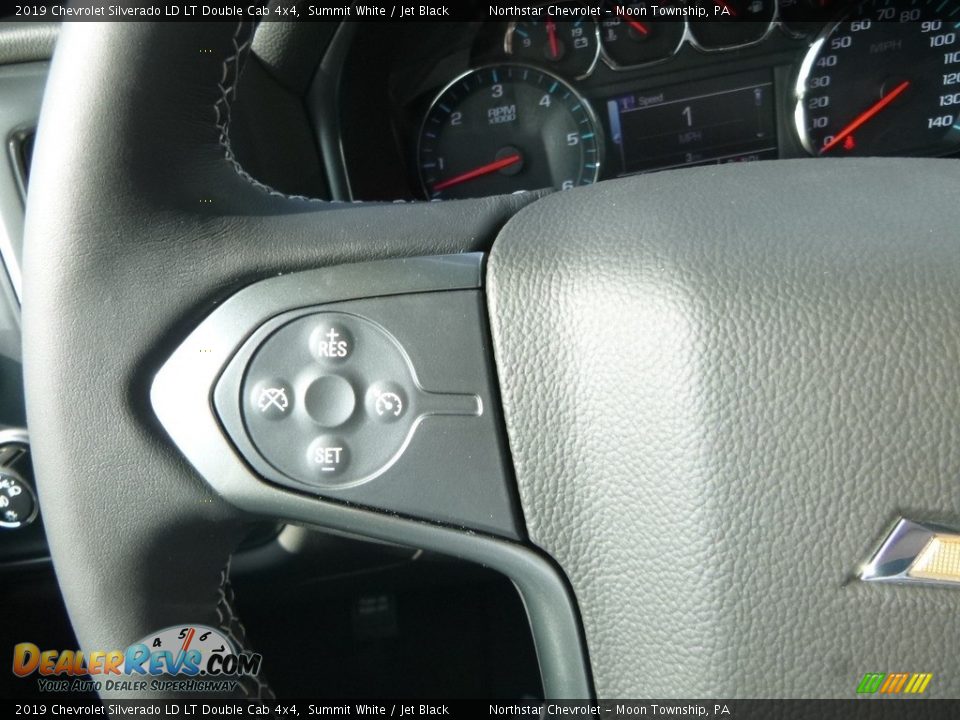 2019 Chevrolet Silverado LD LT Double Cab 4x4 Summit White / Jet Black Photo #20