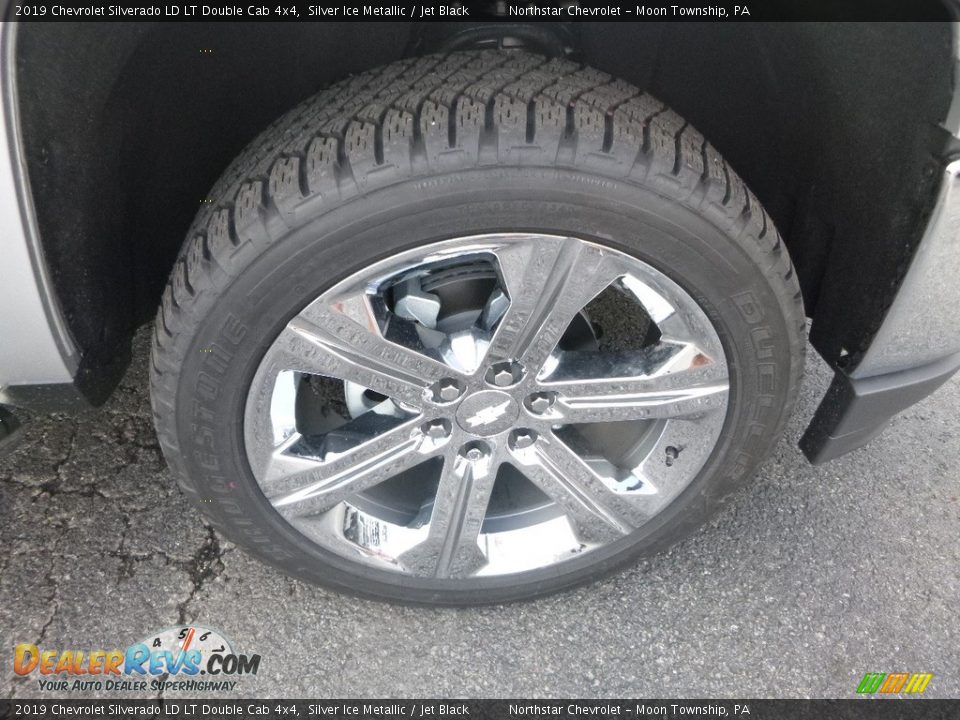 2019 Chevrolet Silverado LD LT Double Cab 4x4 Silver Ice Metallic / Jet Black Photo #9