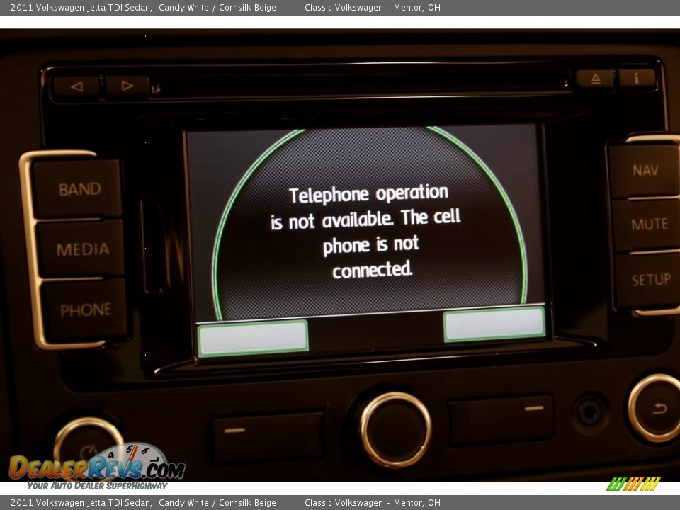 2011 Volkswagen Jetta TDI Sedan Candy White / Cornsilk Beige Photo #10