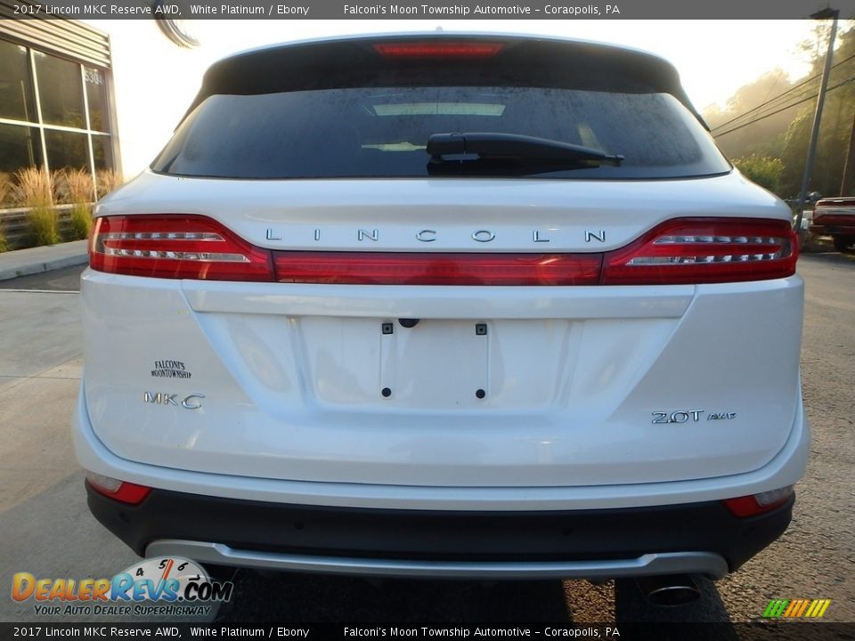 2017 Lincoln MKC Reserve AWD White Platinum / Ebony Photo #3