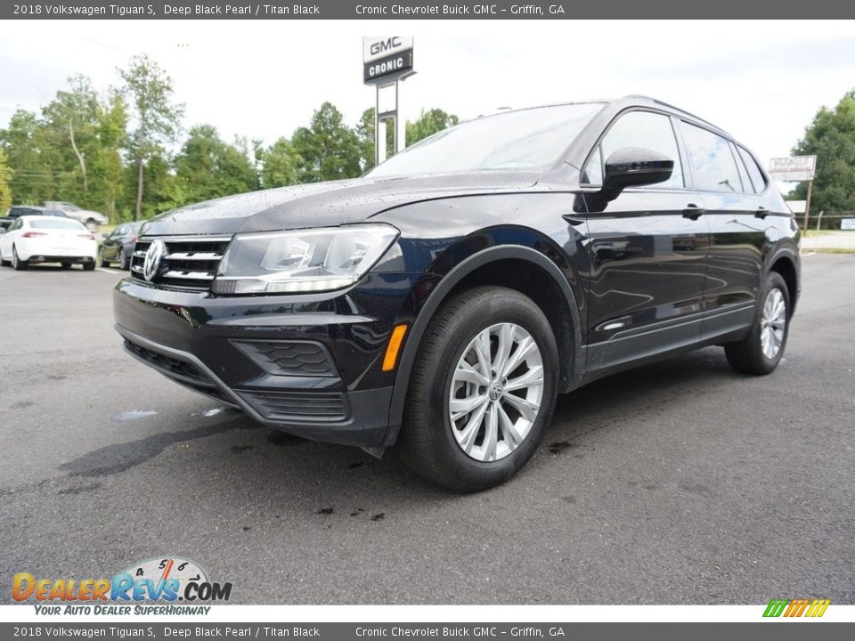 2018 Volkswagen Tiguan S Deep Black Pearl / Titan Black Photo #3