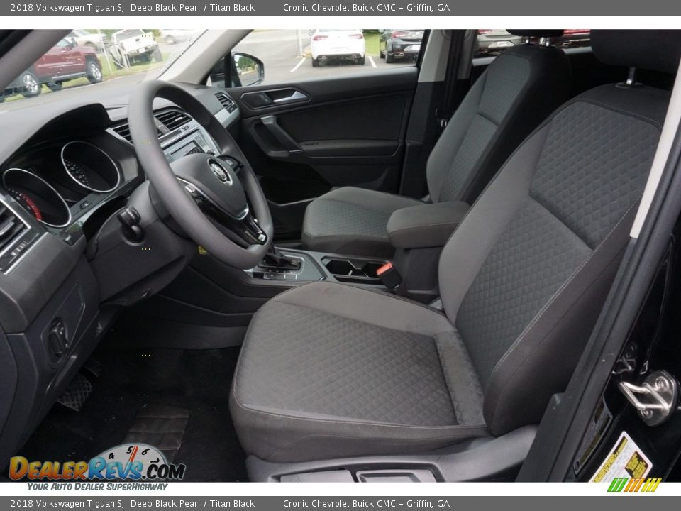 2018 Volkswagen Tiguan S Deep Black Pearl / Titan Black Photo #4