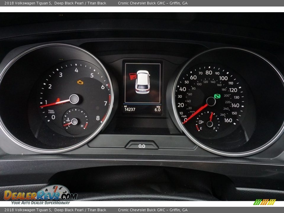 2018 Volkswagen Tiguan S Deep Black Pearl / Titan Black Photo #6