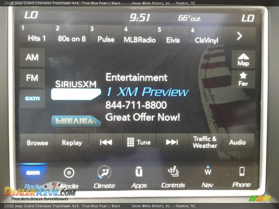 2018 Jeep Grand Cherokee Trackhawk 4x4 True Blue Pearl / Black Photo #24