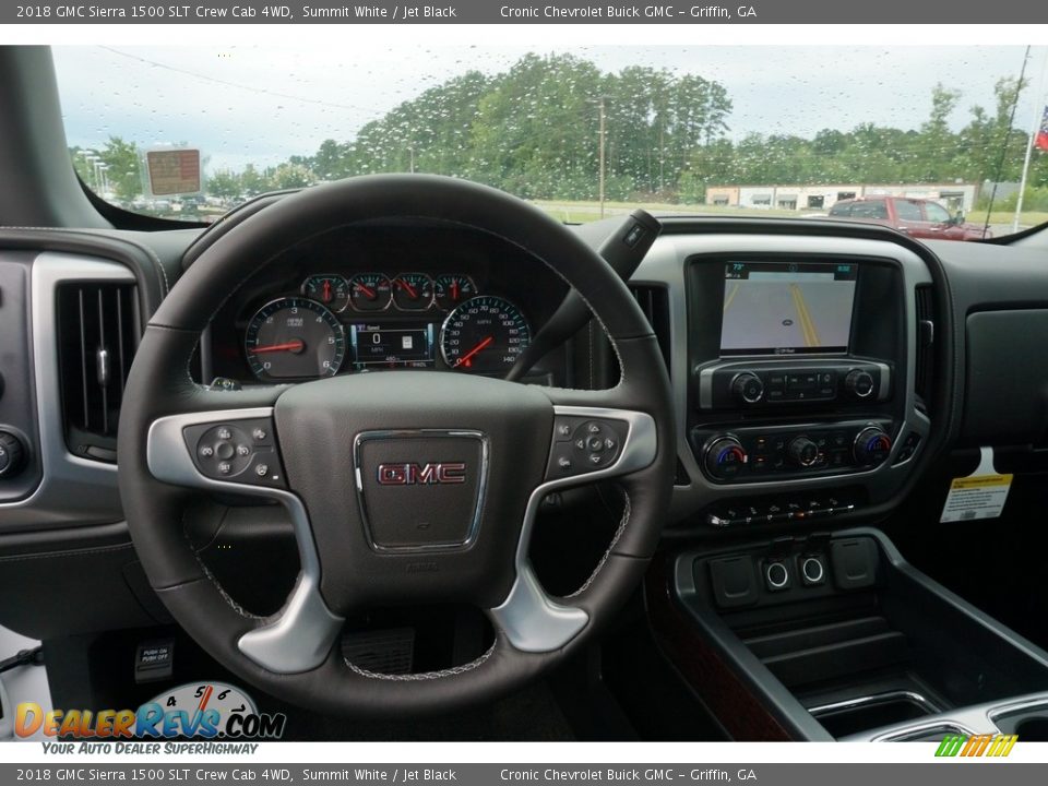 2018 GMC Sierra 1500 SLT Crew Cab 4WD Summit White / Jet Black Photo #5