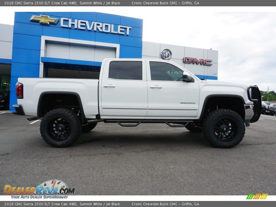 2018 GMC Sierra 1500 SLT Crew Cab 4WD Summit White / Jet Black Photo #11