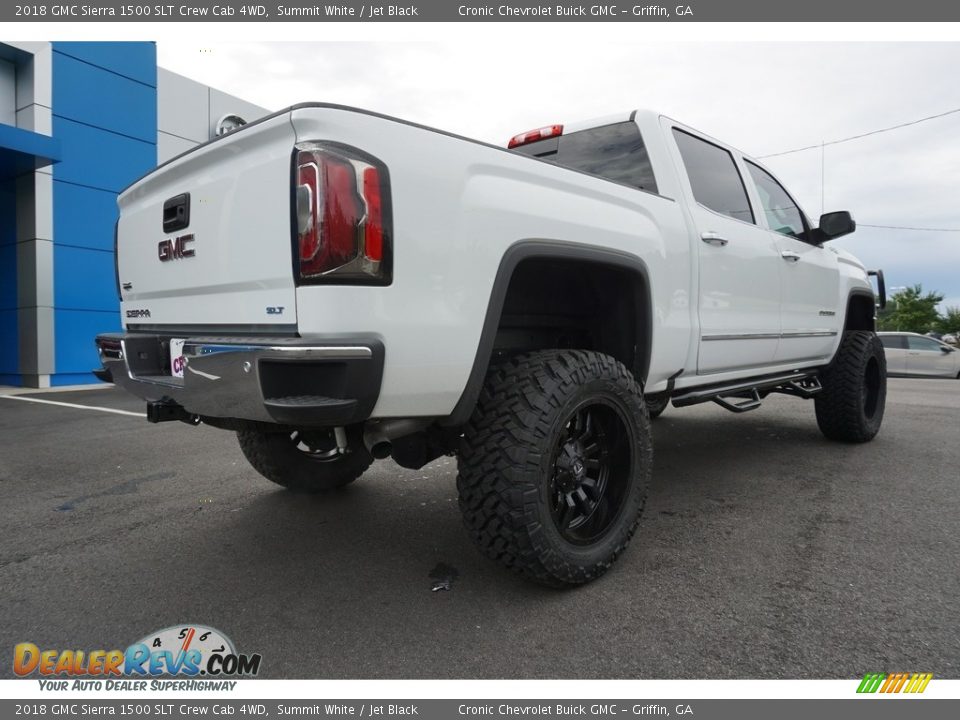 2018 GMC Sierra 1500 SLT Crew Cab 4WD Summit White / Jet Black Photo #12