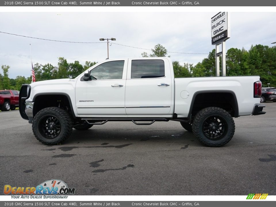 2018 GMC Sierra 1500 SLT Crew Cab 4WD Summit White / Jet Black Photo #15