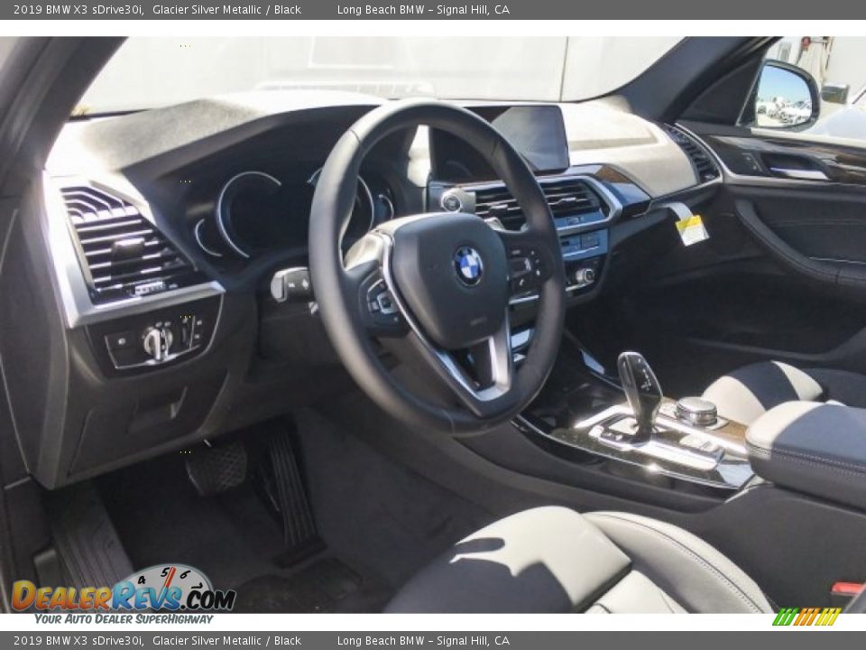 2019 BMW X3 sDrive30i Glacier Silver Metallic / Black Photo #4