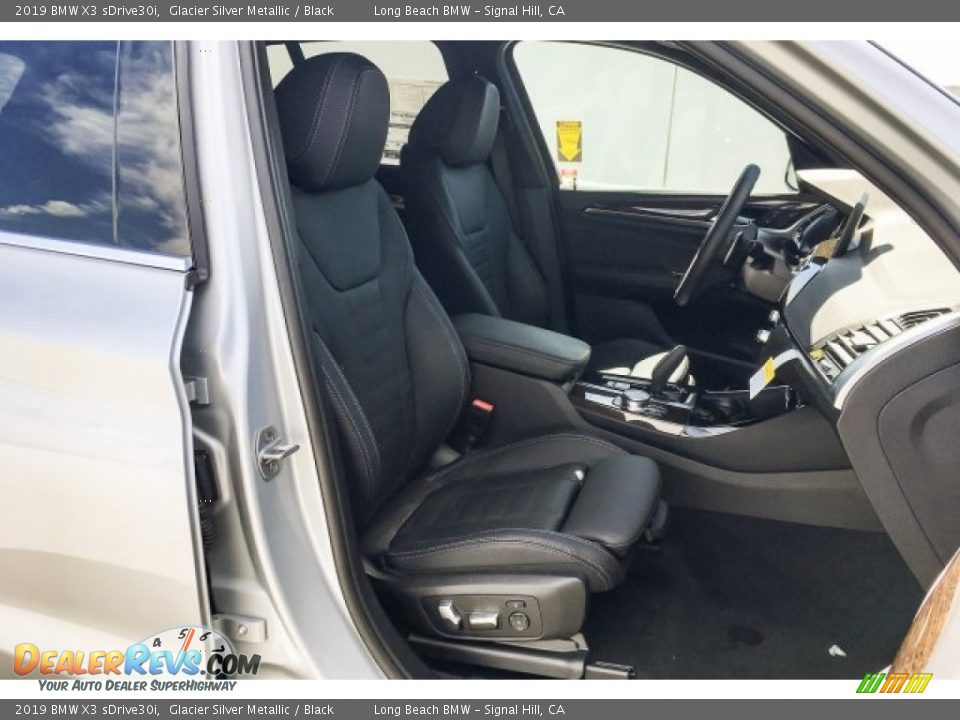 2019 BMW X3 sDrive30i Glacier Silver Metallic / Black Photo #5