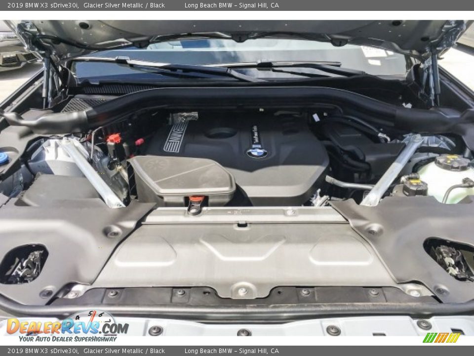 2019 BMW X3 sDrive30i Glacier Silver Metallic / Black Photo #8