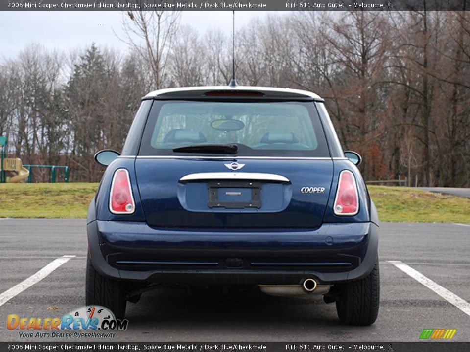 2006 Mini Cooper Checkmate Edition Hardtop Space Blue Metallic / Dark Blue/Checkmate Photo #3