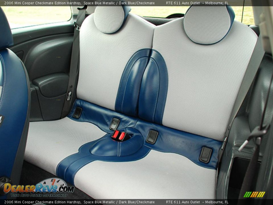 2006 Mini Cooper Checkmate Edition Hardtop Space Blue Metallic / Dark Blue/Checkmate Photo #6