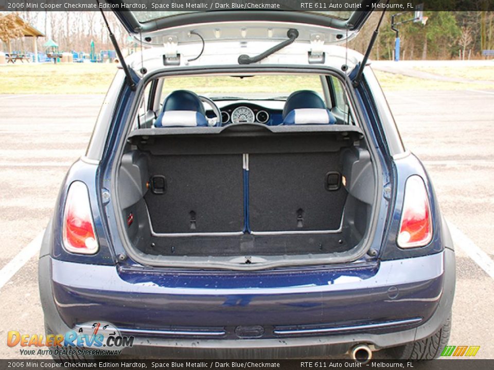 2006 Mini Cooper Checkmate Edition Hardtop Space Blue Metallic / Dark Blue/Checkmate Photo #7
