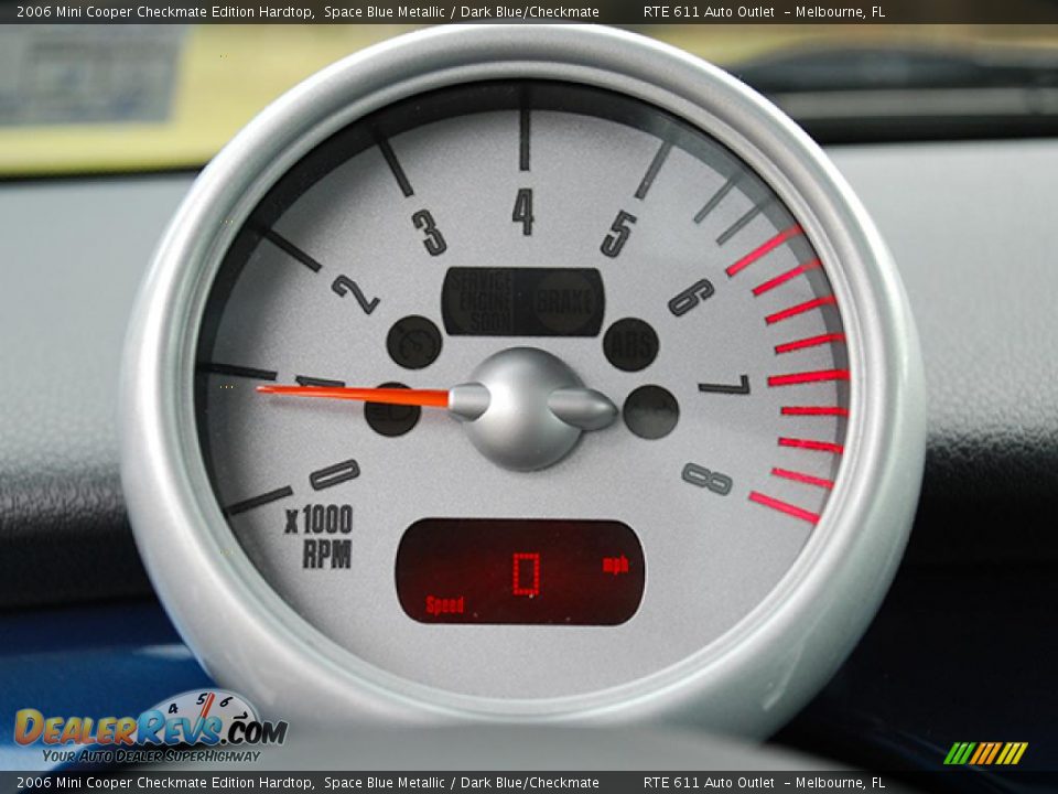 2006 Mini Cooper Checkmate Edition Hardtop Space Blue Metallic / Dark Blue/Checkmate Photo #10
