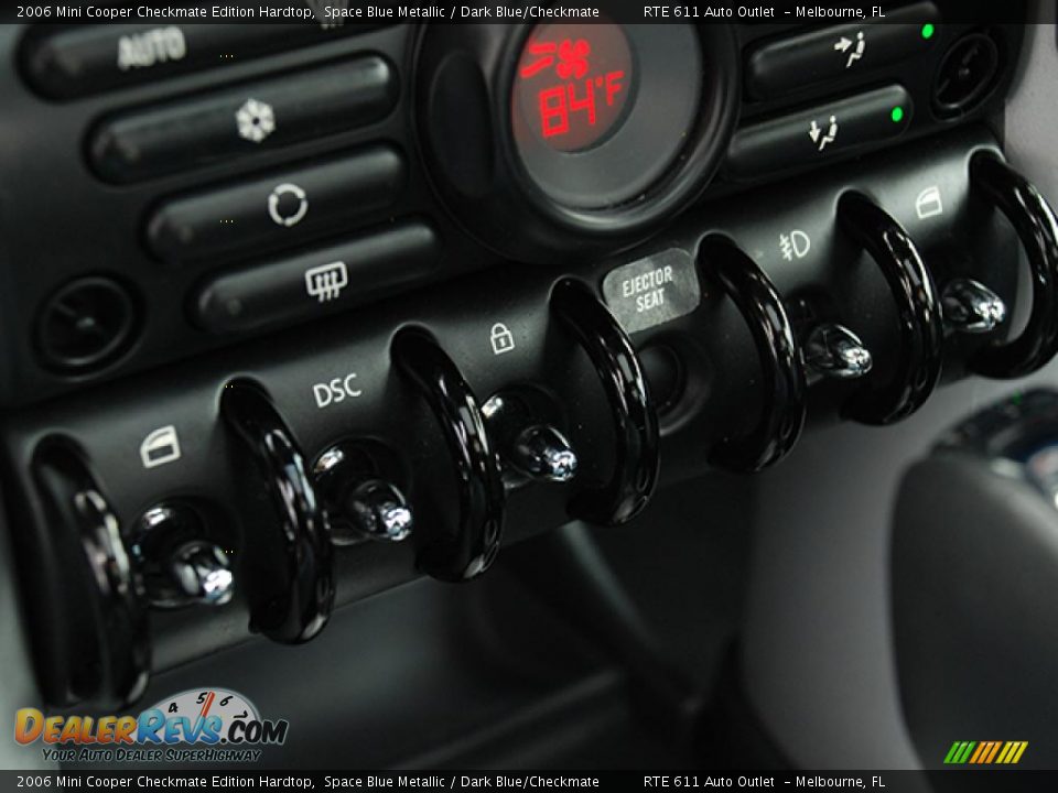 2006 Mini Cooper Checkmate Edition Hardtop Space Blue Metallic / Dark Blue/Checkmate Photo #12