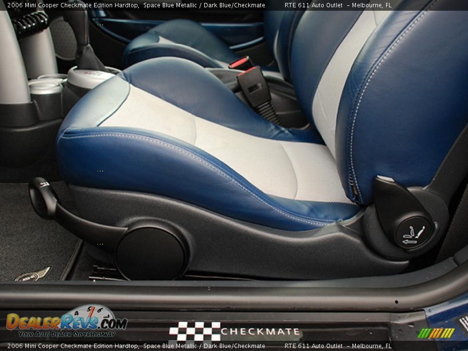 2006 Mini Cooper Checkmate Edition Hardtop Space Blue Metallic / Dark Blue/Checkmate Photo #14