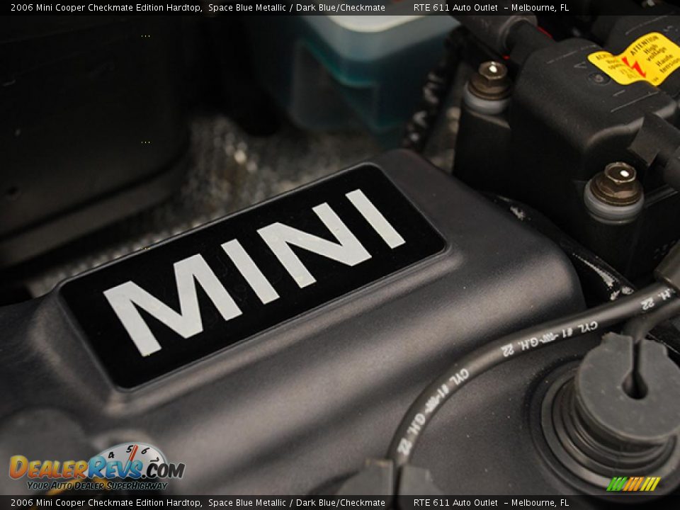 2006 Mini Cooper Checkmate Edition Hardtop Space Blue Metallic / Dark Blue/Checkmate Photo #15