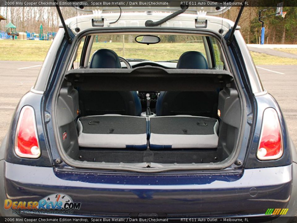 2006 Mini Cooper Checkmate Edition Hardtop Space Blue Metallic / Dark Blue/Checkmate Photo #16