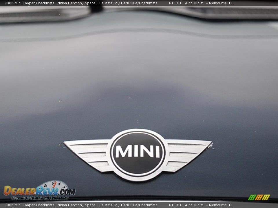 2006 Mini Cooper Checkmate Edition Hardtop Space Blue Metallic / Dark Blue/Checkmate Photo #17