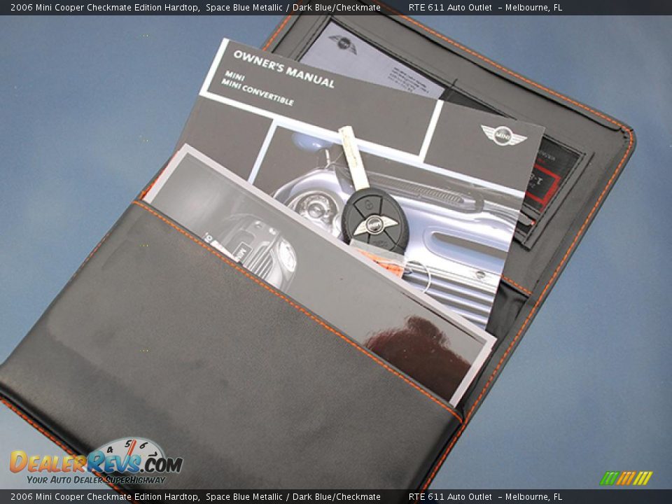 2006 Mini Cooper Checkmate Edition Hardtop Space Blue Metallic / Dark Blue/Checkmate Photo #21