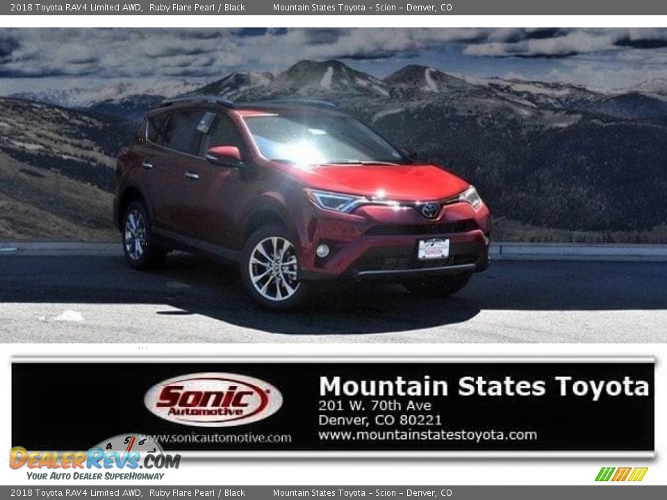 2018 Toyota RAV4 Limited AWD Ruby Flare Pearl / Black Photo #1
