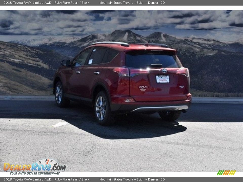 2018 Toyota RAV4 Limited AWD Ruby Flare Pearl / Black Photo #3