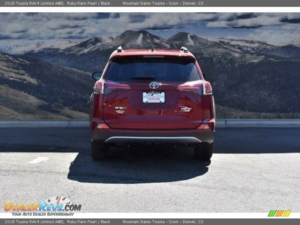 2018 Toyota RAV4 Limited AWD Ruby Flare Pearl / Black Photo #4
