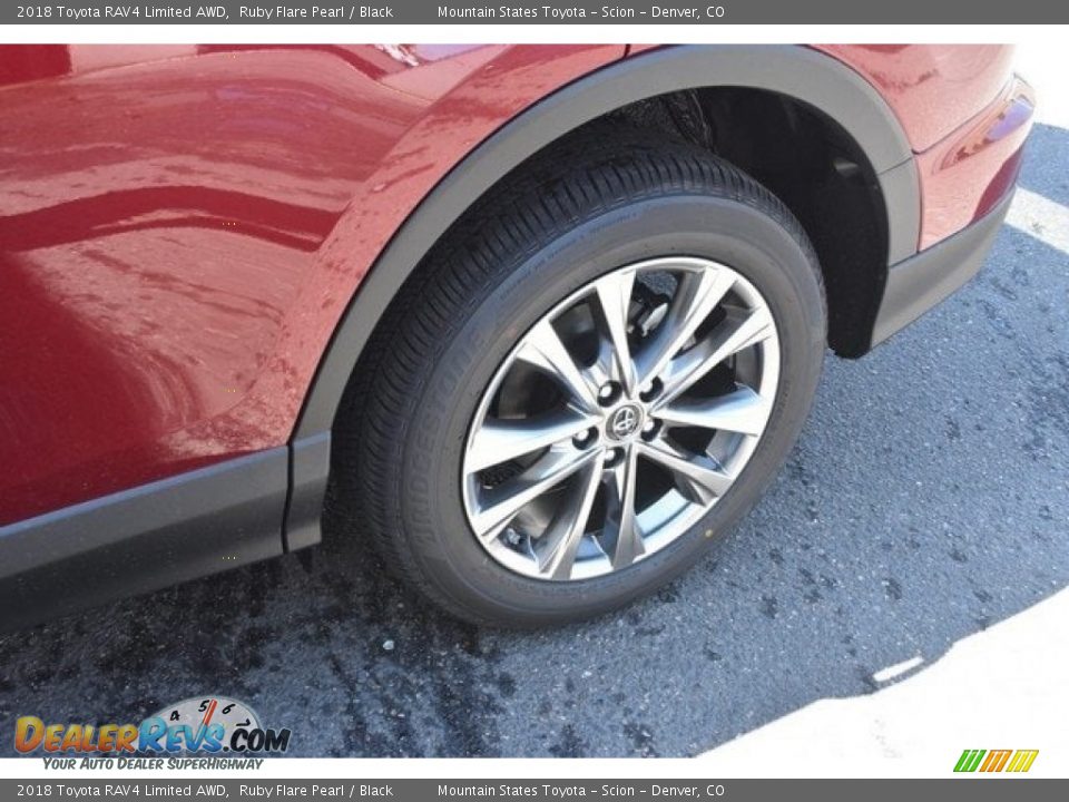 2018 Toyota RAV4 Limited AWD Ruby Flare Pearl / Black Photo #34