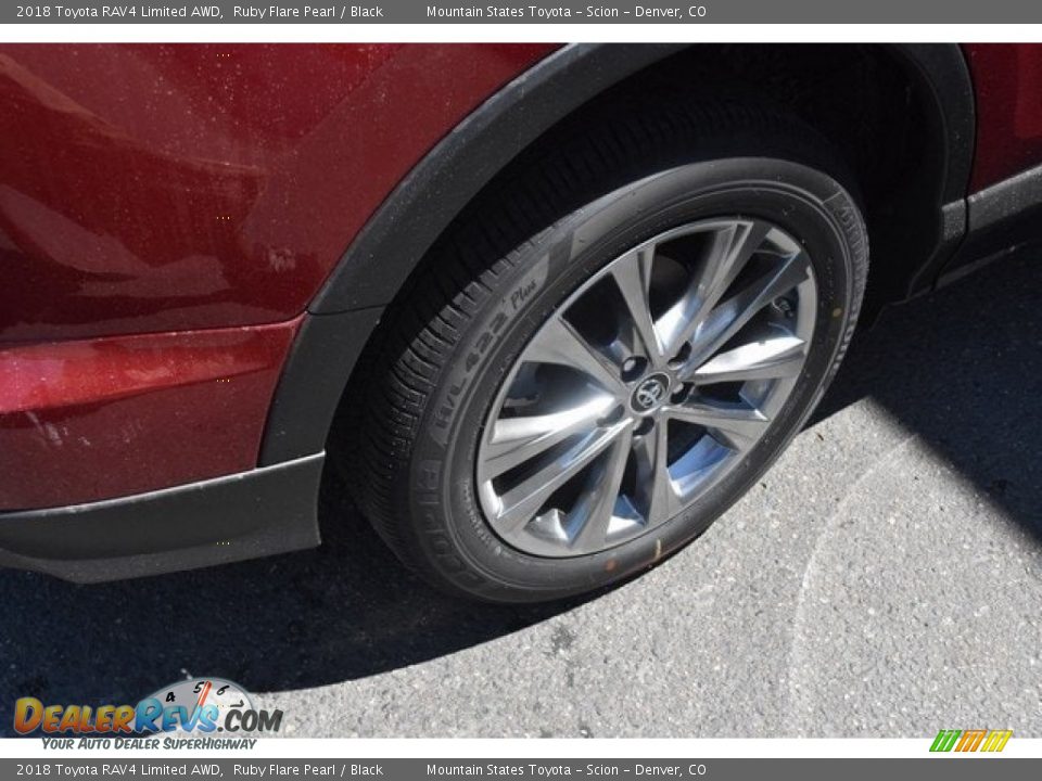 2018 Toyota RAV4 Limited AWD Ruby Flare Pearl / Black Photo #35