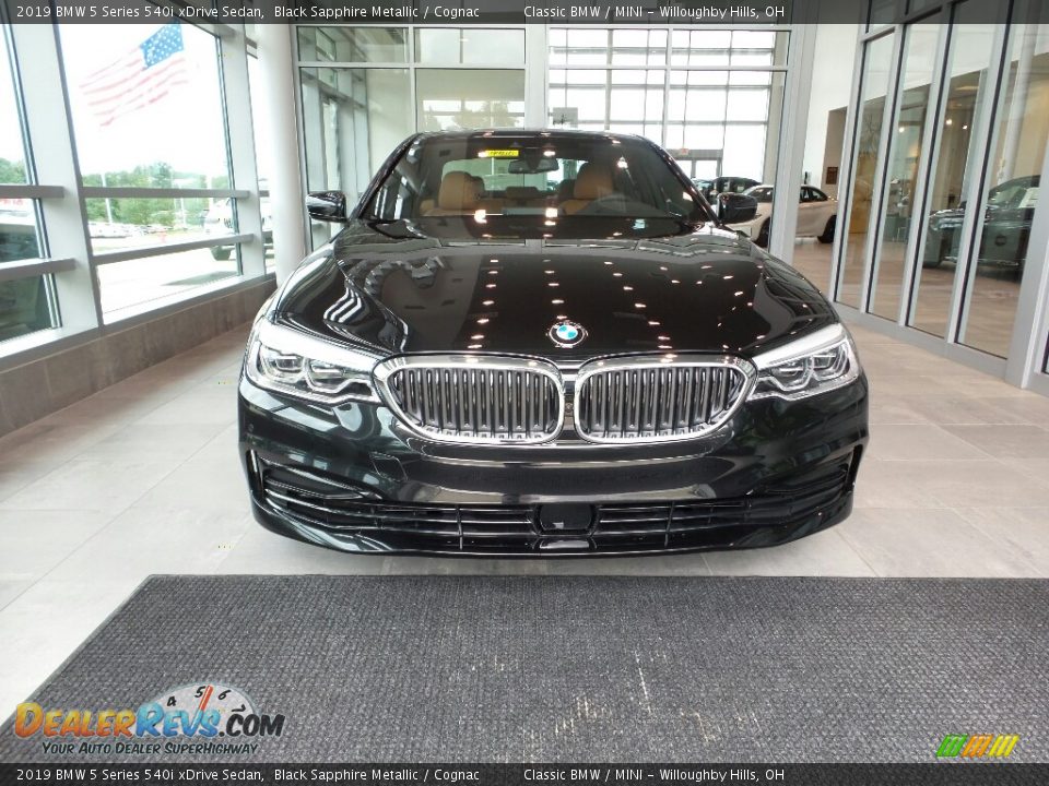 2019 BMW 5 Series 540i xDrive Sedan Black Sapphire Metallic / Cognac Photo #4