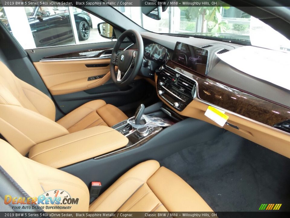 Cognac Interior - 2019 BMW 5 Series 540i xDrive Sedan Photo #6